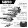 Klein Tools 31872 Heavy Duty Hole Saw Kit Includes Carbide Hole Cutters and Pilot Bit in RustProof Molded Plastic Case 4Piece