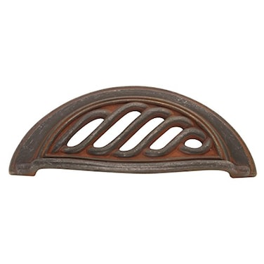 Hickory Hardware 1 Pack Solid Core Kitchen Cabinet Pulls Luxury Cabinet Handles Hardware for Doors  Dresser Drawers 3 Inch Hole Center Rustic Iron Charleston Blacksmith Collection
