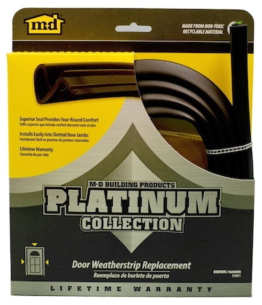 MD Building Products 91891 Platinum Collection Replacement Door Weatherstrip 84Inch