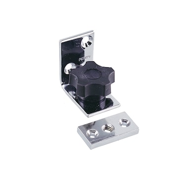 Perko 0719DP0CHR ChromePlated Removable Angled Fastener with Black Polymer Knob