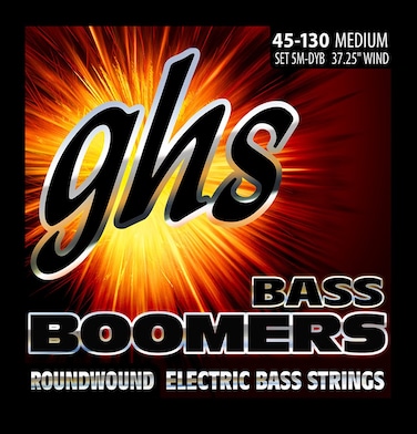 GHS Strings 5MDYB 5String Bass Boomers NickelPlated Electric Bass Strings Long Scale Medium 045130