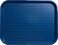 Carlisle FoodService Products Cafe Fast Food Cafeteria Tray with Patterned Surface for Cafeterias Fast Food And Dining Room Plastic 1787 X 14 X 098 Inches Blue Pack of 12