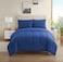 Dorm Room Essentials College Bedding Comforter Set 5 Piece Twin Size Bed in a Bag for College Students Boys and Girls Twin Royal Blue