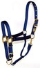 Hamilton 1Inch Nylon Halter with Adjustable Chin Navy Blue  Average Size