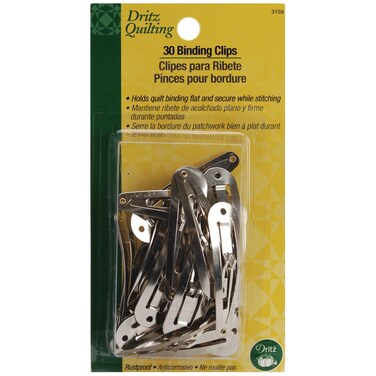 Dritz 3159 Binding Quilters Clips 30CountSilverMedium
