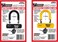 Trimax MAX40BK Motorcycle Disc ULock  Black with Black PVC Shackle