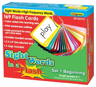 Edupress Sight Words in A Flash Set 1