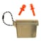 TAC SHIELD Ear Plugs Hearing Protection with Case GreenOrange 3926