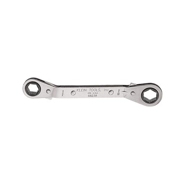 Klein Tools 68238 Offset Box Wrench Ratcheting Fully Reversible 12 x 916Inch Made in USA
