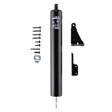 Wright Products V150BL Heavy Duty Pneumatic Screen and Storm Door Closer Black 1263L x 15W x 15H