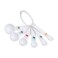 Fox Run 6Piece Plastic Measuring Spoon Set White 16 x 9 x 3 inches
