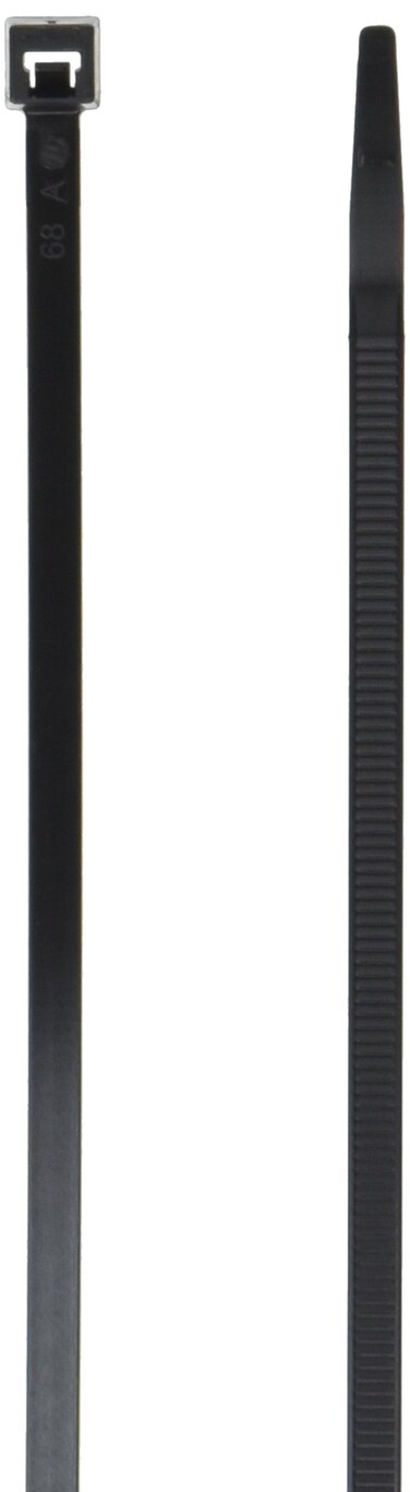 K Tool International Cable Zip Tie 11 Inch Black 100 Pack 50 lb Tensile Strength Made in USA