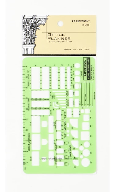 Rapidesign Office Planner Template 18 Inch Scale 1 Each R706