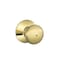 Schlage F40 V PLY 605 Plymouth Door Knob Bed  Bath Privacy Lock Bright Brass
