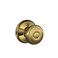 Schlage F170 GEO 609 Georgian Door Knob One Sided NonTurning Dummy Door Handle Antique Brass