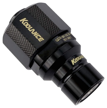 Koolance QD3MS10X16BK QD3 Male Quick Disconnect NoSpill Coupling Compression for 10mm x 16mm 38in x 58in Black