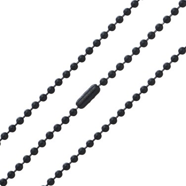Black Oxide Stainless Steel Ball Chain Necklace  32mm 295