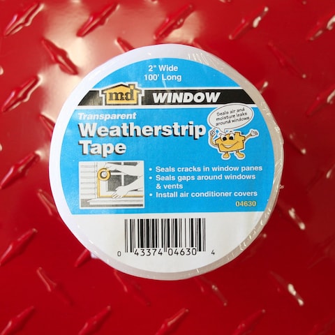 Transparent Weather Strip Tape 2Inch X 100feet Polyethylene  MD Building Products 04630