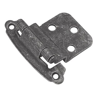 Hickory Hardware P243VP Variable Overlay 38 Inch Inset  Easy Installation  Traditional Cabinet with 170 Opening SelfClosing Surface Mount Face Frame Hinge  Vibra Pewter Finish 1 Set of Pair