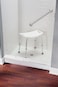 Moen Bath Safety Furniture Glacier Home Care Bath Safety NonSlip Adjustable Tub and Shower Chair DN7025