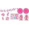 Amscan One Wild Girl 1st Birthday Room Decorating Kit Large Pink