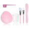 manqianxun Face Mask Mixing Bowl Set with Silicone Facial Mask BowlsSilicone Face Mask Brush ApplicatorPremium Soft Face Brushes Mask Spatula Measuring cup and Measuring Scoop