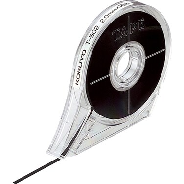 KOKUYO Whiteboard Tape Width 2 mm 112 inch Borders Pulling Tape Whiteboard Dry Erase Board Accessories Striping Chart Graphic Grid Tape Length 16m Black Japan Import T502