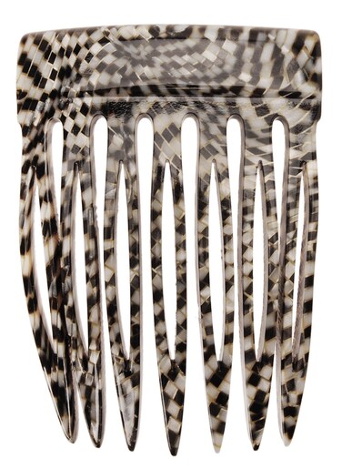 France Luxe Mini Push Up Comb  Opera Silver