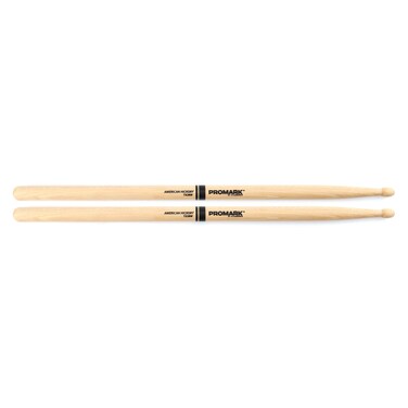 ProMark Drum Sticks  Classic Forward 2B Drumsticks  Drum Sticks Set  Oval Wood Tip for Dark Warm Tone  Hickory Drum Sticks  Consistent Weight and Pitch  1 Pair