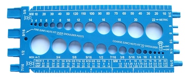 Stainlesstown Nut Bolt Thread Gauge Blue