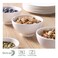 DOWAN 10 OZ Small Dessert Bowls  45 Ceramic Cereal Bowls Set of 8  Porcelain White Bowls for Side Dishes Rice Ice Cream Oatmeal Fruit Soup  Dishwasher  Microwave Safe
