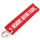 Rotary13B1 Remove Before Flight Key Chain  RedWhite 1pc