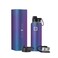 IRON FLASK Camping  Hiking Hydration Flask Wide Mouth 3 Spout Lids Stainless Steel Outdoor Water Bottle Double Walled Insulated Thermos Metal Canteen  Aurora 40 Oz