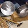 TIKUSAN Yukihira Pan Traditional Japanese Saucepan Stainless Steel Made in Japan with Two Sided Pour Spouts 87 inch 22 cm