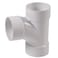 NDS 3P09 PVC SD Sanitary Tee 3Inch for Hub X Hub X Hub SolventWeld Connections for use with 3Inch Sewer and Drain Pipe White