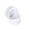 NDS White 3P03 PVC 45Degree Elbow X Hub SolventWeld Connections for Use with 3Inch Sewer and Drain Pipe No Size