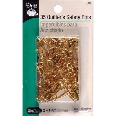Dritz 1465 Safety Pins Brass Size 2 35Count