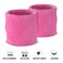 Suddora Sweatbands Set Moisture Wicking 2 Wristbands and 1 Headband Breathable Terry Cloth Athletic Bands for Basketball Tennis Yoga Gym Sweat Bands for Costumes and Cosplay Pink