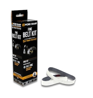 Work Sharp WSSAKO81120 Fine Grit Belt Kit WhiteGrey for Ken Onion Edition