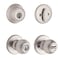 Kwikset 96900320 Polo Entry Knob and Single Cylinder Deadbolt Combo Pack in Satin Nickel