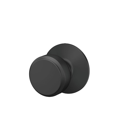 Schlage F10 BWE 622 Bowery Door Knob Hall  Closet Passage Lock Matte Black