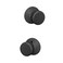 Schlage F10 BWE 622 Bowery Door Knob Hall  Closet Passage Lock Matte Black