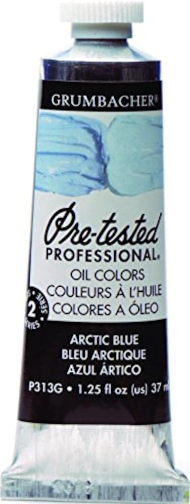 Grumbacher PreTested Oil Paint 37ml125 oz Arctic Blue P313G