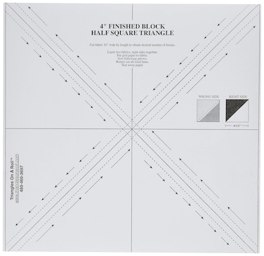 Triangles On A Roll 4in Half Square 50ft Template 4