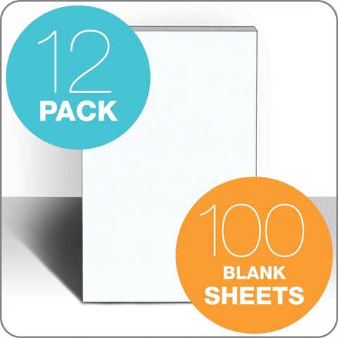 TOPS Memo Pads 3 x 5 White Paper 100 Sheets 12 Pack 7820
