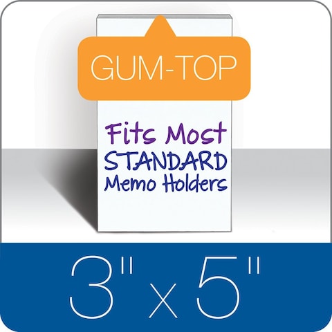 TOPS Memo Pads 3 x 5 White Paper 100 Sheets 12 Pack 7820
