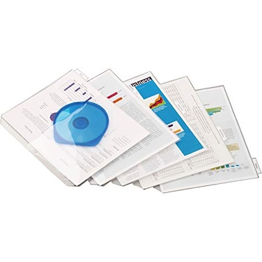 Tops Cardinal Plastic Binder Dividers 5Tab DoublePocket Insertable Clear Tabs Letter Size 1 Set 84010CB