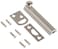 Hickory Hardware Security Slide Latch Door Lock Bolt  2 Pack  HeavyDuty Hardware for Flush or Recessed Doors and Gates  3 Inch  Satin Nickel