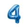 16 inch Number 4  Blue AirFilled Foil Balloon
