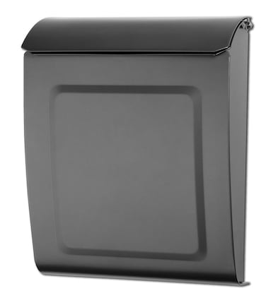 Architectural Mailboxes Aspen Galvanized Steel Locking Wall Mount Mailbox 2594GR10 Graphite Small Capacity